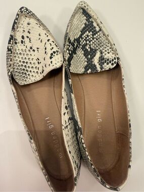 Madden Girl Faux Snake Print Slides